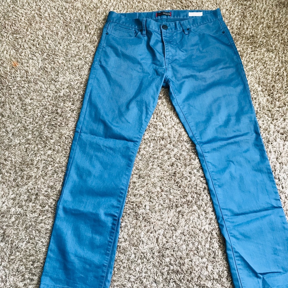 Guess Men's Rockford Coated Slim Straight Jeans